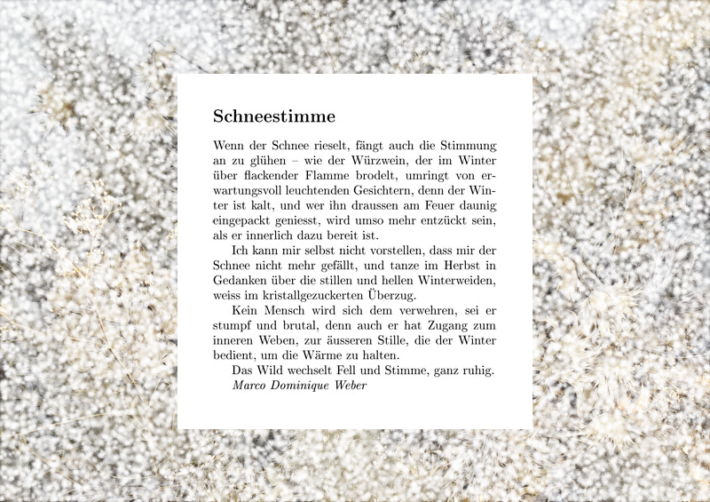 weniger Schnee
